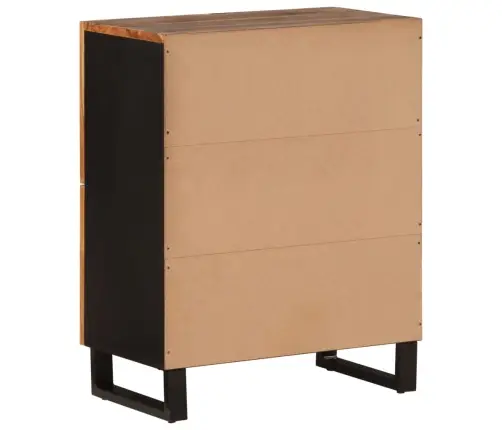 Šoninė Spintelė Su 4 Durelėmis, 60X33X75cm Akacijos Masyvas