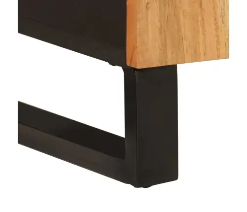 Šoninė Spintelė Su 4 Durelėmis, 60X33X75cm Akacijos Masyvas