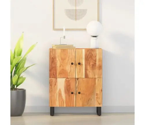 Šoninė Spintelė Su 4 Durelėmis, 60X33X75cm Akacijos Masyvas