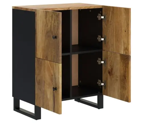 Kumode Ar 4 Durvīm, 60X33X75 Cm, Mango Masīvkoks Vidaxl