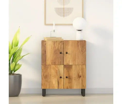 Kumode Ar 4 Durvīm, 60X33X75 Cm, Mango Masīvkoks Vidaxl
