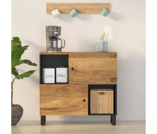 Puhvetkapp 2 Uksega, 80 X 33 X 75 cm Mangopuit