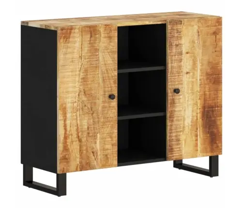 Kumode Ar 2 Durvīm, 90X33X75 Cm, Mango Masīvkoks Vidaxl