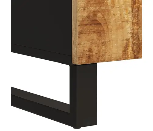 Kumode Ar 2 Durvīm, 90X33X75 Cm, Mango Masīvkoks Vidaxl