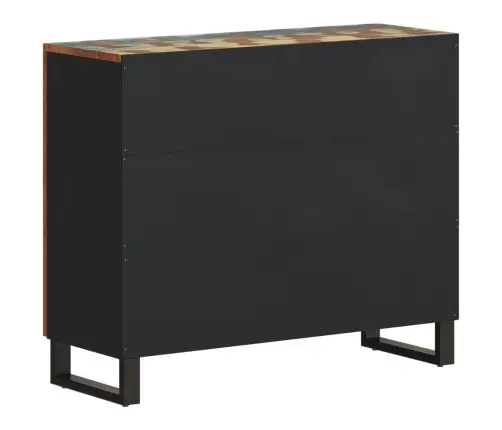 Šoninė Spintelė Su 2 Durelėmis, 90X33X75cm Perdirbta Mediena