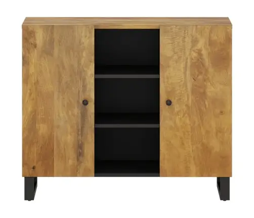 Kumode Ar 2 Durvīm, 90X33X75 Cm, Mango Masīvkoks Vidaxl