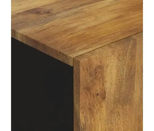 Kumode Ar 2 Durvīm, 90X33X75 Cm, Mango Masīvkoks Vidaxl