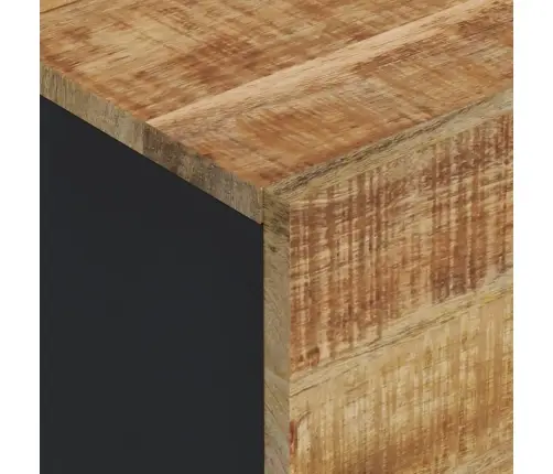 Komoda Su 3 Durelėmis, 40X33X110cm Mango Masyvas Ir Geležis