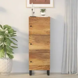 Komoda Su 3 Durelėmis, 40X33X110cm Mango Masyvas Ir Geležis