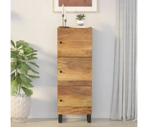 Kumode Ar 3 Durvīm, 40X33X110 Cm, Mango Masīvkoks, Dzelzs Vidaxl