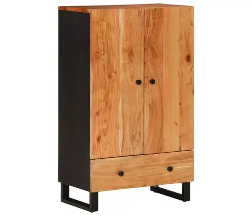 Komoda Su Stalčiumi, 60X33X100cm Akacijos Masyvas Ir Geležis
