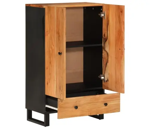 Komoda Su Stalčiumi, 60X33X100cm Akacijos Masyvas Ir Geležis