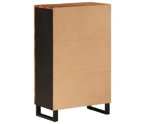 Komoda Su Stalčiumi, 60X33X100cm Akacijos Masyvas Ir Geležis