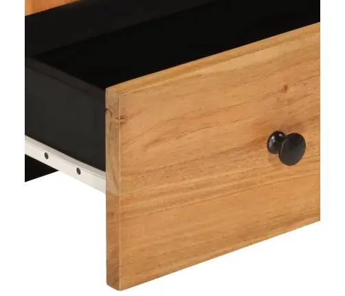 Komoda Su Stalčiumi, 60X33X100cm Akacijos Masyvas Ir Geležis