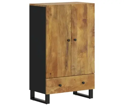 Kumode Ar Atvilktni, 60X33X100 Cm, Mango Masīvkoks, Dzelzs Vidaxl