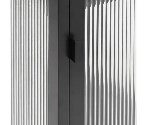 Kumode, 105X35X70 Cm, Stikls Un Tērauds, Melna Vidaxl