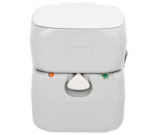 Portatīvā Kempinga Tualete, Pelēka Un Balta, 22+12 L, Hdpe Vidaxl