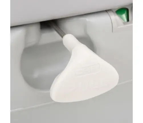 Portatīvā Kempinga Tualete, Pelēka Un Balta, 22+12 L, Hdpe Vidaxl