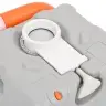 Portatīvā Kempinga Tualete, Pelēka Un Balta, 22+12 L, Hdpe Vidaxl