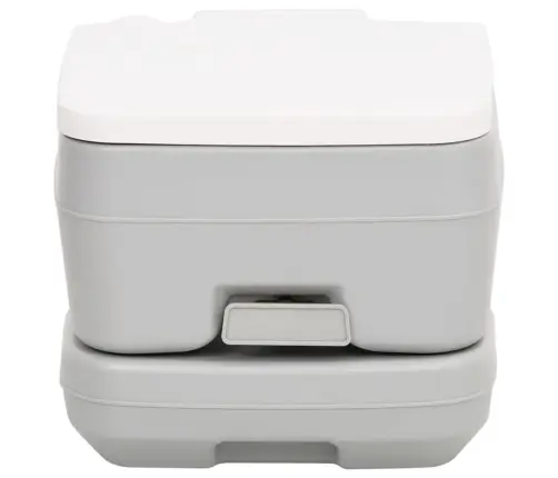 Portatīvā Kempinga Tualete, Pelēka Un Balta, 10+10 L, Hdpe Vidaxl