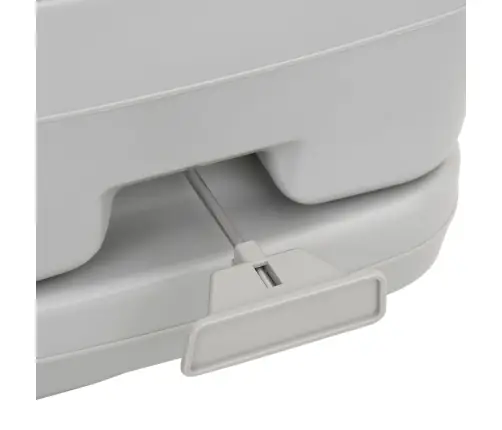 Portatīvā Kempinga Tualete, Pelēka Un Balta, 10+10 L, Hdpe Vidaxl