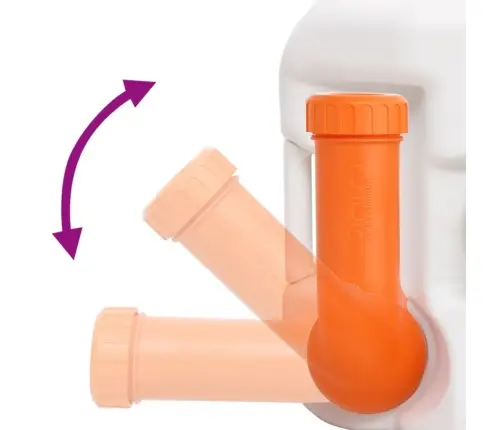 Integreeritav Matkatualett, Valge, 24+17 L, Hdpe Ja Teras