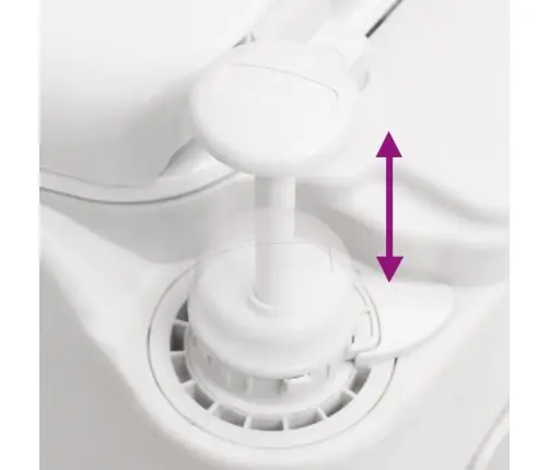 Integreeritav Matkatualett, Valge, 24+17 L, Hdpe Ja Teras