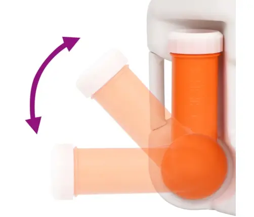 Integruotas Stovyklavimo Tualetas, Baltas, 24+17L, Hdpe/Emalis