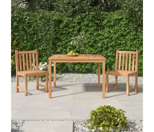 3-Daļīgs Dārza Mēbeļu Komplekts, Masīvs Tīkkoks Vidaxl