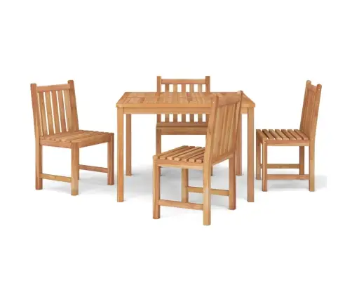 Piecdaļīgs Dārza Mēbeļu Komplekts, Masīvs Tīkkoks Vidaxl