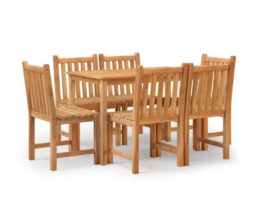 7-Daļīgs Dārza Mēbeļu Komplekts, Masīvs Tīkkoks Vidaxl