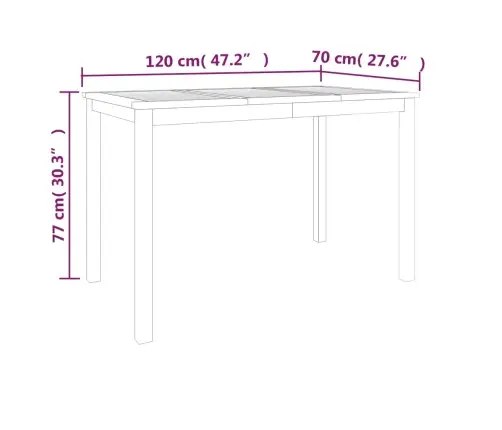 7-Daļīgs Dārza Mēbeļu Komplekts, Masīvs Tīkkoks Vidaxl