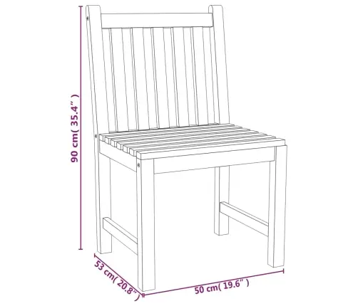 4-Daļīgs Dārza Mēbeļu Komplekts, Masīvs Tīkkoks Vidaxl