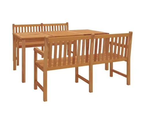 3-Daļīgs Dārza Mēbeļu Komplekts, Masīvs Tīkkoks Vidaxl