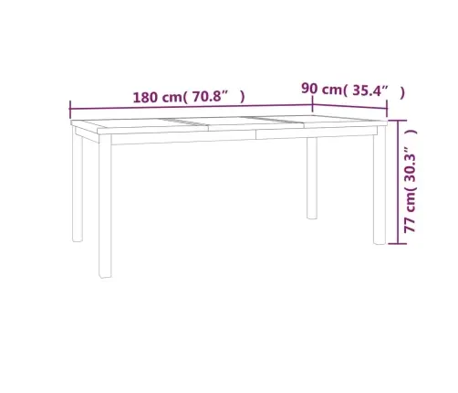 3-Daļīgs Dārza Mēbeļu Komplekts, Masīvs Tīkkoks Vidaxl