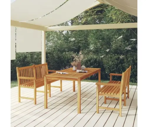 3-Daļīgs Dārza Mēbeļu Komplekts, Masīvs Tīkkoks Vidaxl