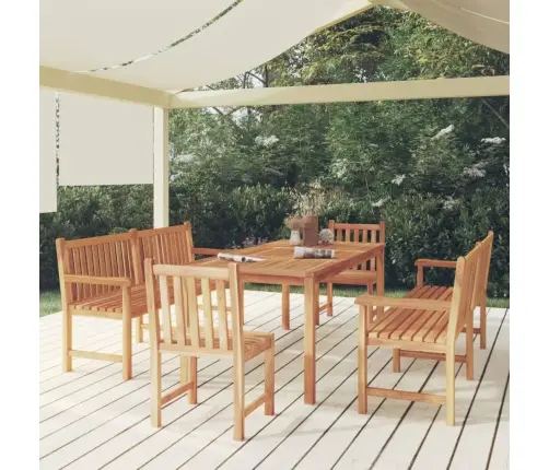 Piecdaļīgs Dārza Mēbeļu Komplekts, Masīvs Tīkkoks Vidaxl