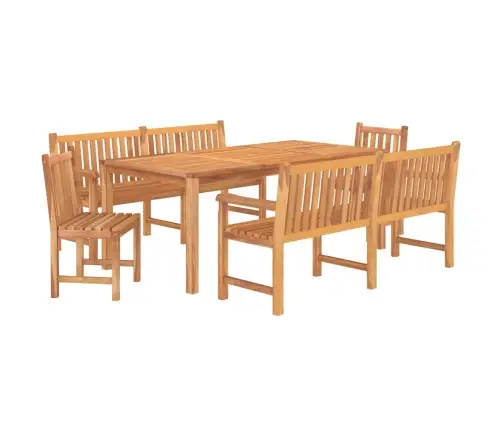 Piecdaļīgs Dārza Mēbeļu Komplekts, Masīvs Tīkkoks Vidaxl