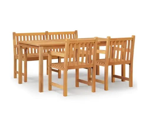 4-Daļīgs Dārza Mēbeļu Komplekts, Masīvs Tīkkoks Vidaxl