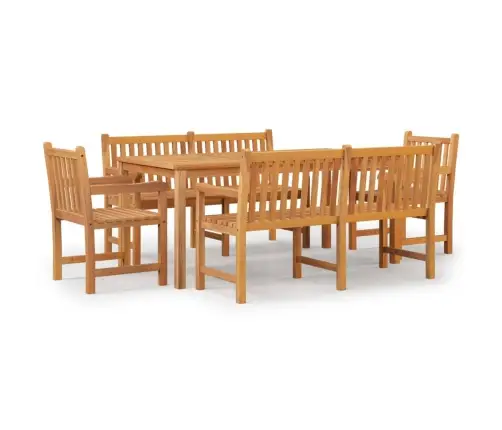 5-Osaline Aiamööbli Komplekt, Tiikpuu