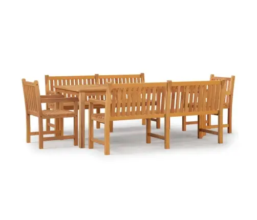 5-Osaline Aiamööbli Komplekt, Tiikpuu