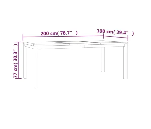 5-Osaline Aiamööbli Komplekt, Tiikpuu
