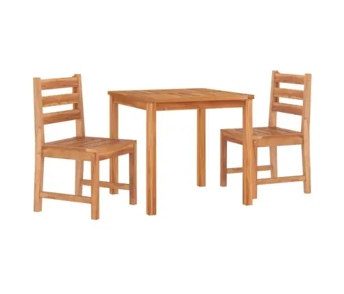 3-Daļīgs Dārza Mēbeļu Komplekts, Masīvs Tīkkoks Vidaxl