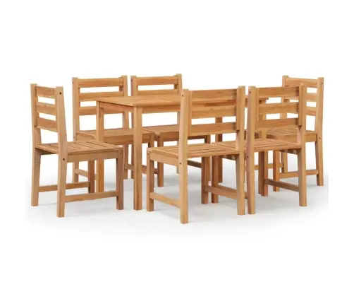 7-Daļīgs Dārza Mēbeļu Komplekts, Masīvs Tīkkoks Vidaxl