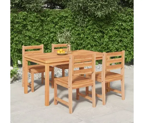 Piecdaļīgs Dārza Mēbeļu Komplekts, Masīvs Tīkkoks Vidaxl