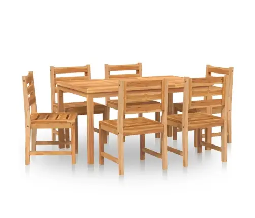 7-Daļīgs Dārza Mēbeļu Komplekts, Masīvs Tīkkoks Vidaxl