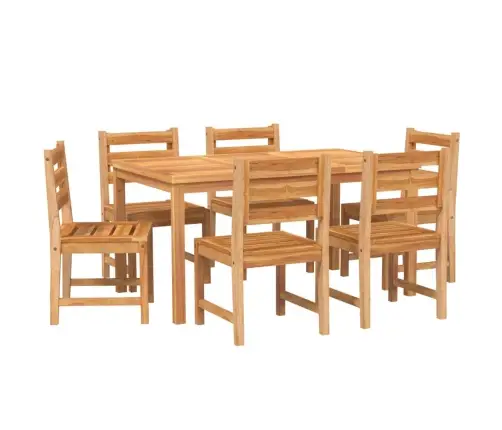 7-Daļīgs Dārza Mēbeļu Komplekts, Masīvs Tīkkoks Vidaxl