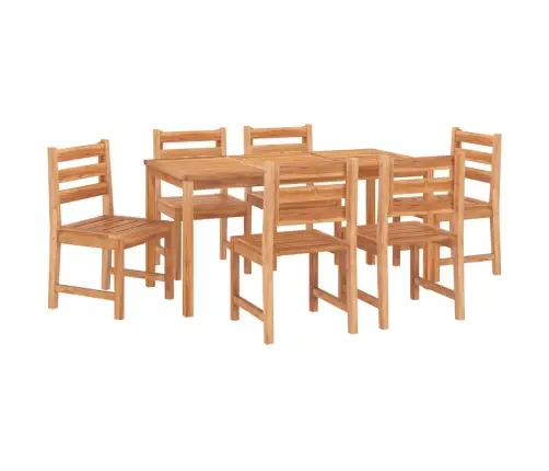 7-Daļīgs Dārza Mēbeļu Komplekts, Masīvs Tīkkoks Vidaxl