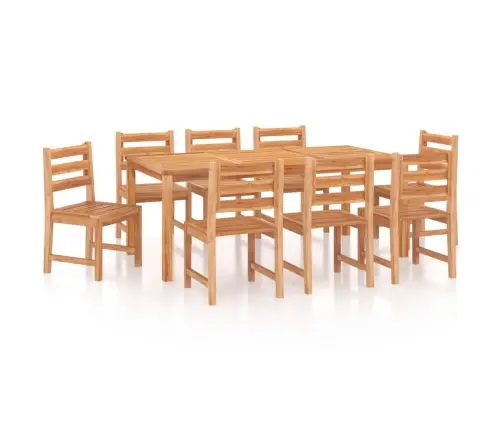 9-Osaline Aia Aiamööbli Komplekt, Tiikpuu