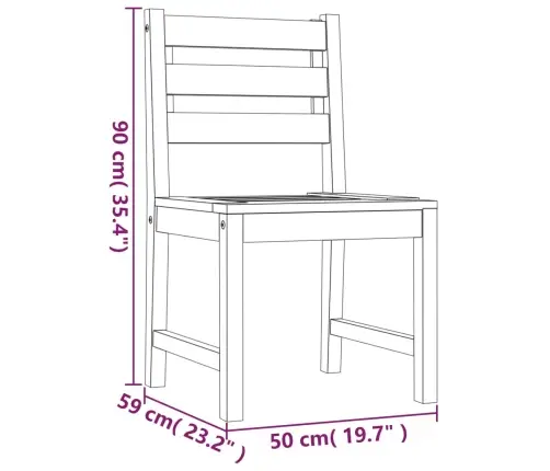 9-Osaline Aia Aiamööbli Komplekt, Tiikpuu